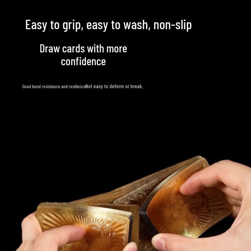 Waterproof Gold Foil PVC Playing Cards