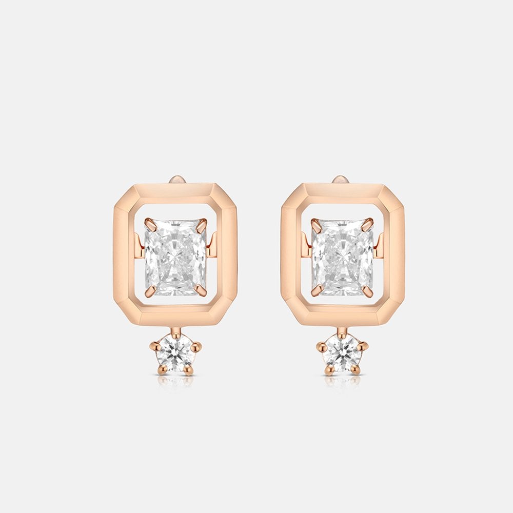 Brillio Silver Rose Earrings A223Se0025Rph .
