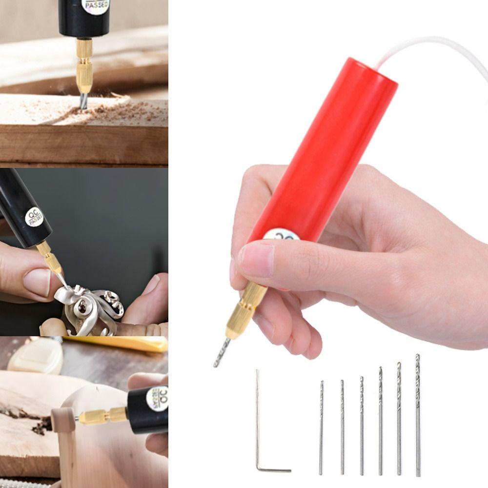 Durable Handheld Mini Electric Drill Portable DIY Electric USB Electric Drill Jewelry Engraving Pen Wood Craft Engraving