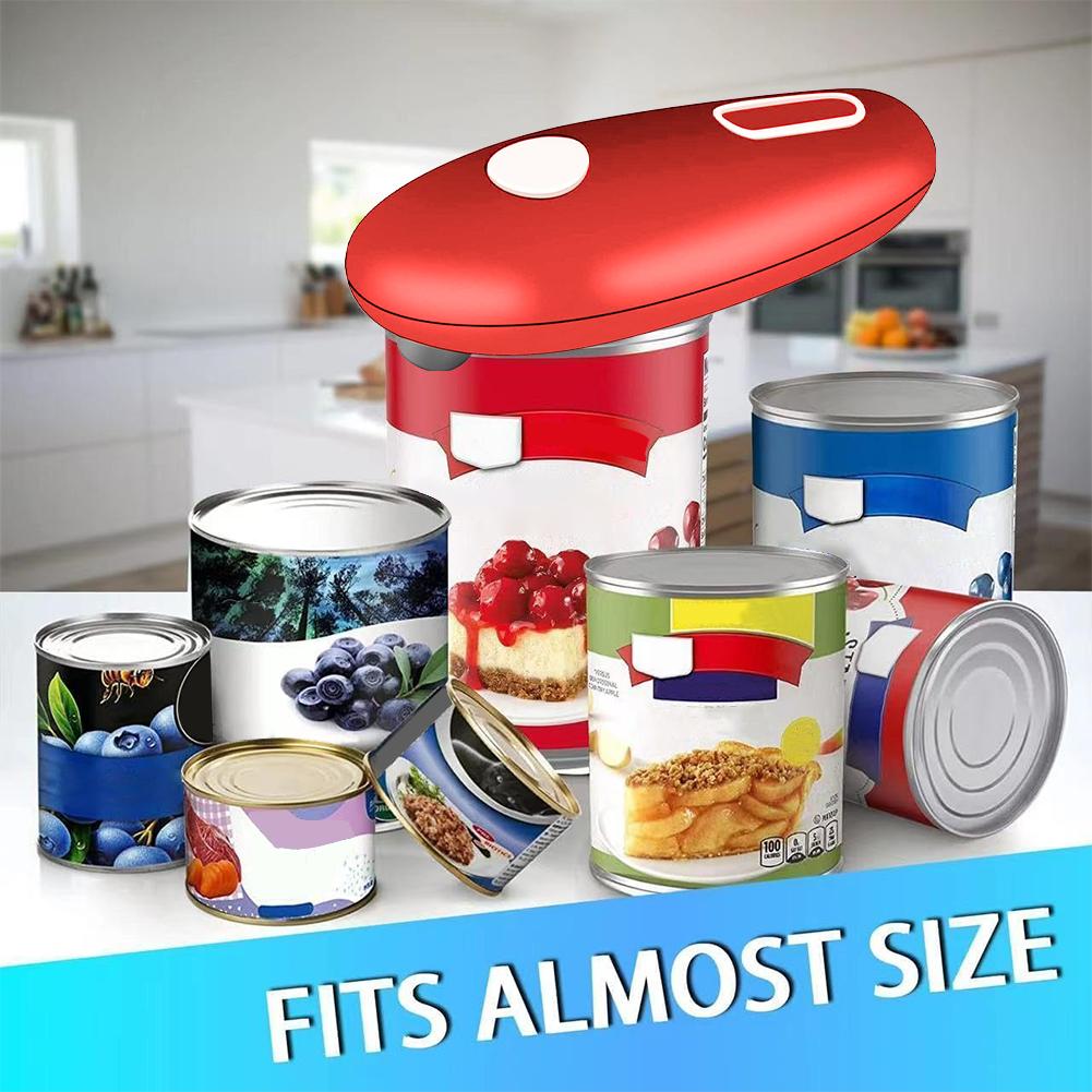 Electric Can Opener Battery Operated One-Touch Can Opener Space Saver Automatic Can Opener Kitchen Gadgets