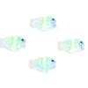 5 PCs Lampwork Glass Beads Ocean Jewelry Beads For DIY Charm Jewelry Making Fish Animal Multicolor AB Rainbow Color  14mm X 10mm