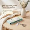 10 Grid Nail Transfer Paper 3D Printed Organizer Box Colorful Display Stand For Foil Sticker Storage Portable Nail Salon