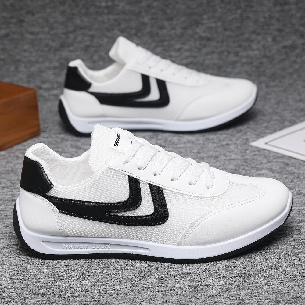 

Новая повседневная обувь Летающая сетка Мужская спортивная белая обувь Молодежная студенческая Корейский стиль Обувь Форреста Гампа Мужская 44