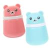 SECFOU 2-Piece Baby Powder Puff Case with Cute Bear Design, Travel Powder Bottle with Large Capacity, Suitable for Babies and Adults, Convenient for D