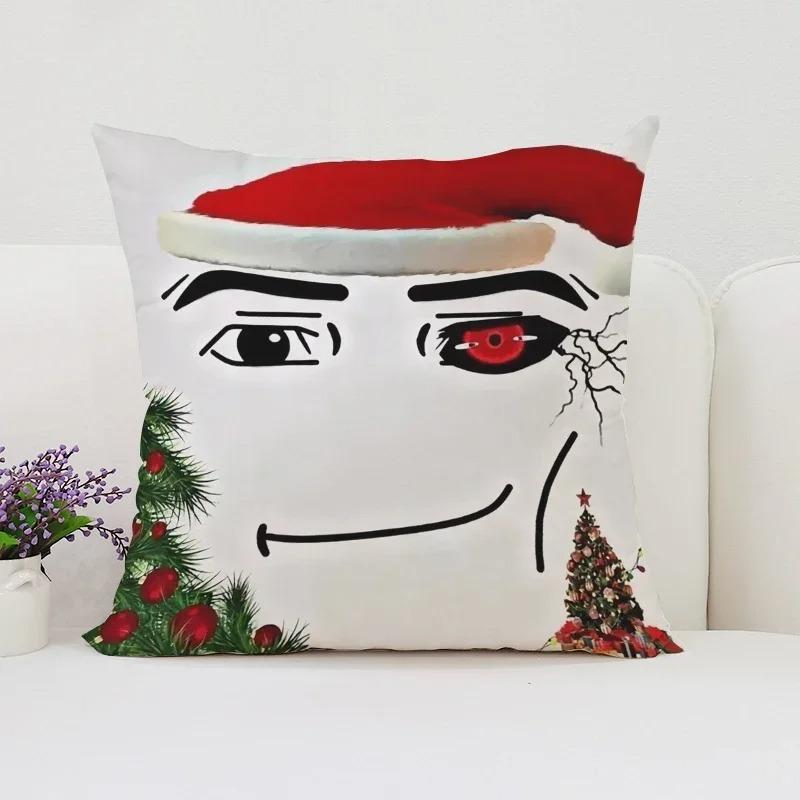 Home Decor Funny Cartoon Face Patterns Throw Pillow Covers Pattern Cushion Cover Suitable For Sofa Bedroom Car Pillow Cover
