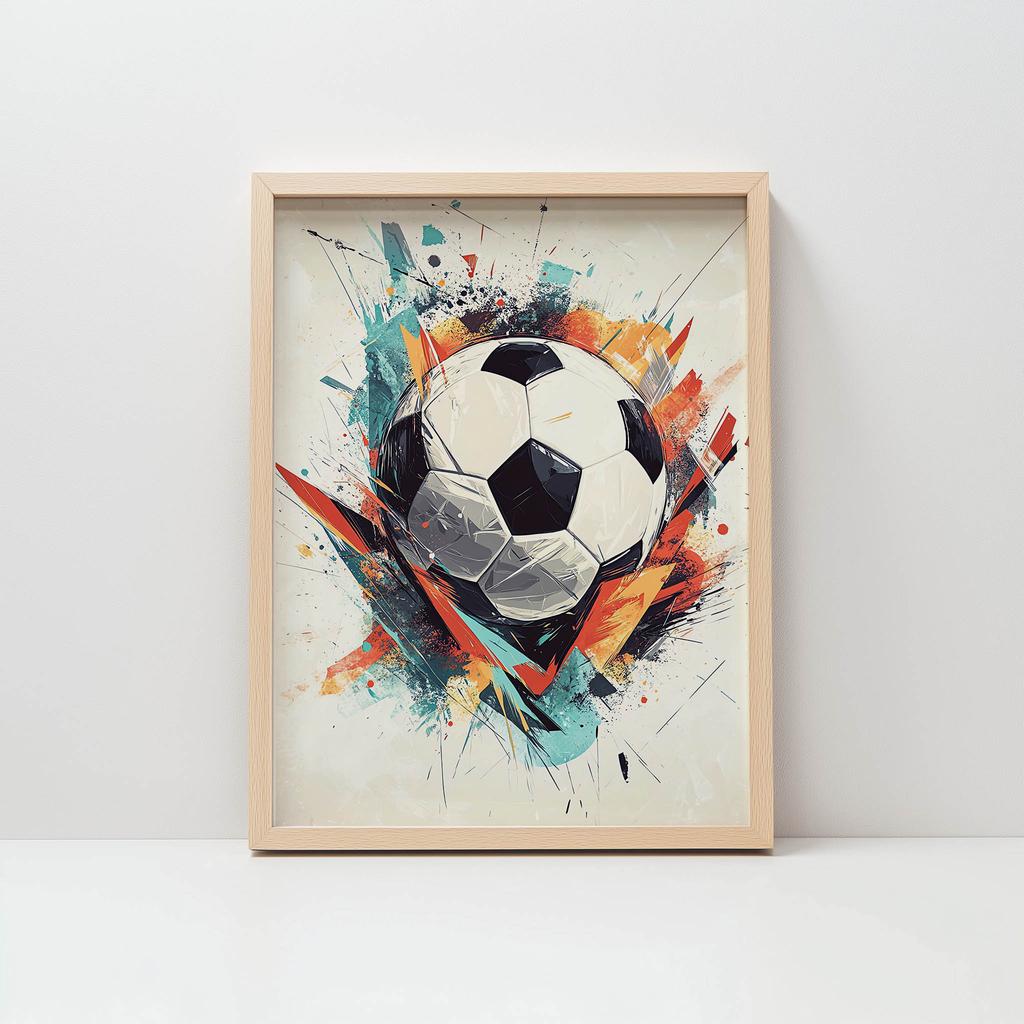 Plakat Piłkarska Energia Plakat Piłkarska Energia, 30X40 Cm, Bez Ramy, Płótno Premium Na Blejtramie