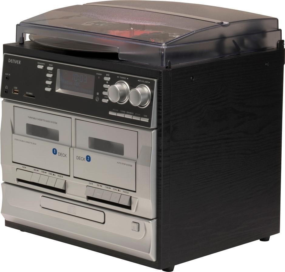 Denver MRD-166 Turntable, FM Radio, CD Player, MP3, Tape Recorder, Denver