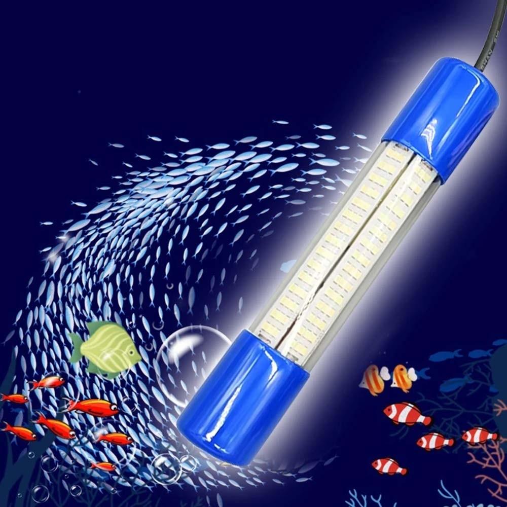 Portable Underwater Fishing Light 180 Beads Submersible Boat Lamp Lures Finder Lamp  Attracts Krill