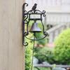 European Classical Retro Cast Iron Bird Wall Bell - Home & Courtyard Decor