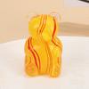 Cute Bear Shaped Stress Reliever Squeeze Toy Portable Soft TPR Decompression Pinch Kawaii Desk Toys for Office Maltose Texture Sensory Fidget