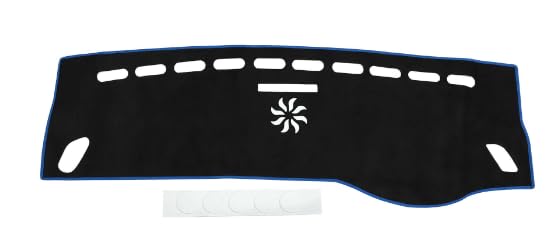 

HOPESPANNER Dashboard Mat for Dash Protective Car Suede Reduces Black with Blue Set Drive Mercedes-Benz GLA-Class X156/C117 (2014-2020) - Cover, Mat,