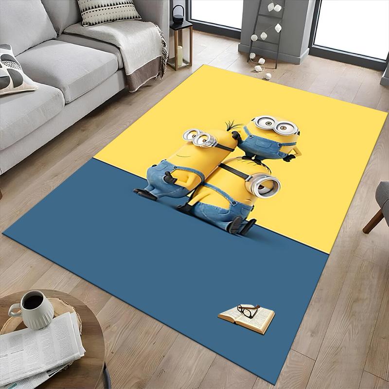 1pc Despicable Minions Adventure Carpet for Playroom Bedroom Living Room Sofa Home Decor,kids Game Area Rug Non-slip Floor Mat Y72822