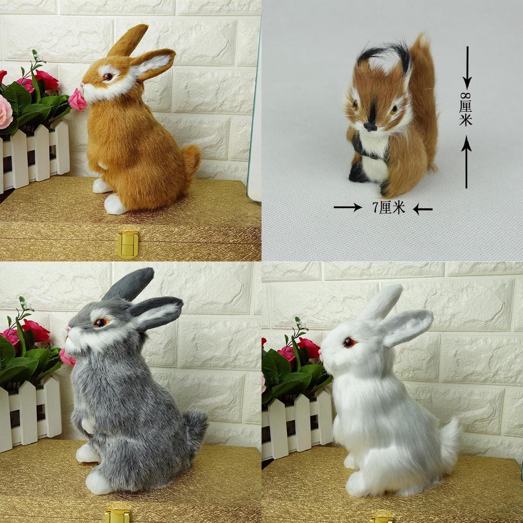 Premium Quality Cute Plush Toys Rabbit Dog And Squirrel Simulation Animal Gifts