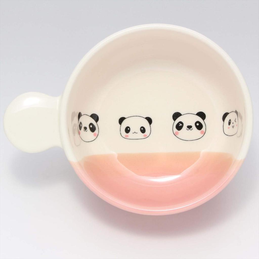 Banko Ware Handled Soup Panda Shan 11cm Microwave and Dishwasher Made in Product Number 17471 Children's Tableware, Ceramic, Oven-Safe, Cup/Bowl,