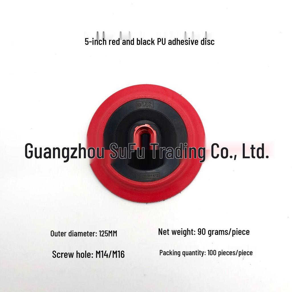High-Quality 5-Inch DA Polisher: Self-Adhesive Suction Cup, Soft Edge Backing Plate, Hook & Loop Pad with Shock Absorption.