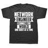 Network Engineer Connect The World Novelty Graphic T Shirts Oversized Funny T Shirt Harajuku Vintage Summer Mens Clothing