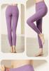 Women's High-Waist Thermal Pants: Fleece-Lined, Thickened Lamb Wool, Cotton Blend, Large Size, Ideal for Autumn & Winter.