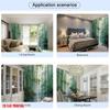 JIT 2pcs Bamboo Forest Scenic Curtains   Rod Pocket Sheer Drape   Home Decor Window Treatments.