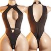 Sexy Babydoll Dress Deep V Halter Neck Bodysuits Women Sleepwear Sleeveless Nightgowns Plus Size Lingerie Set Comfortable Tight