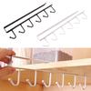 Iron Kitchen Storage Rack Cupboard Hanging Hook Shelf Dish Hanger Chest Storage Shelf With 6 Hooks