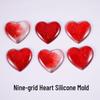 Irregular Heart-Shaped DIY Silicone Resin Mold for Creative Cake Design