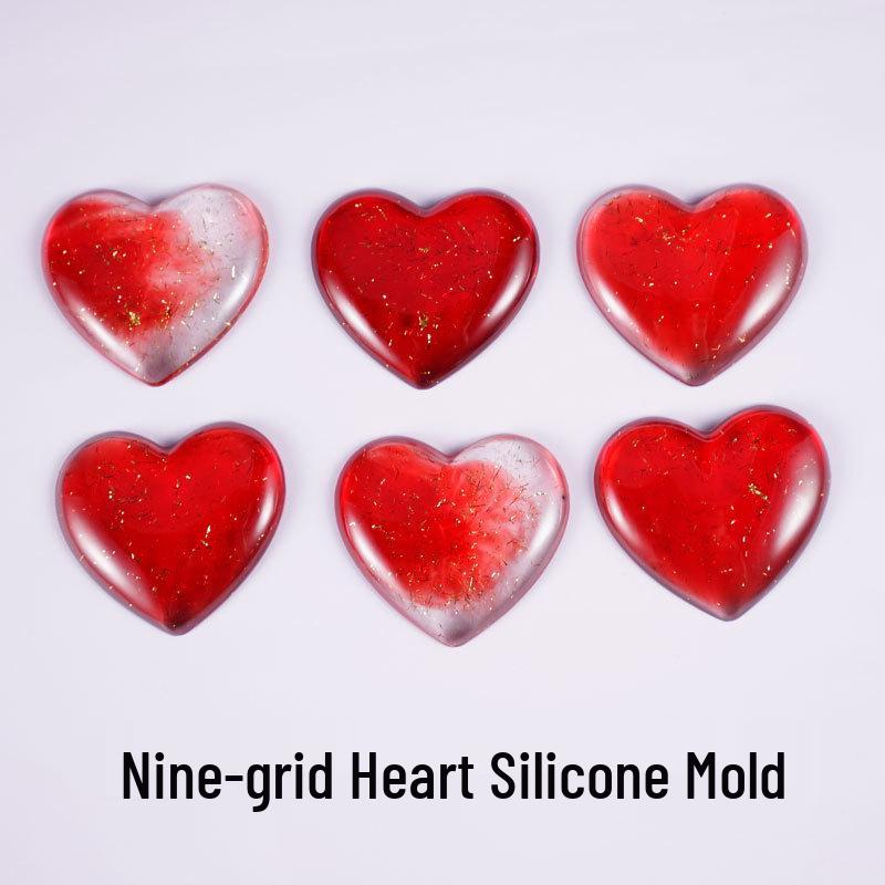 Irregular Heart-Shaped DIY Silicone Resin Mold for Creative Cake Design