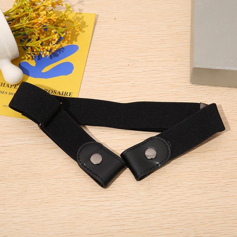 Buckle-Free Belt for Jean Pants Elastic Invisible for Belt Men Women Fashion No Buckle Stretch Elastic Waist Belt