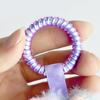 6pcs Silicone Stretchable Key Rings Plush Toy Loss Proof Coil Soft Secure Fasteners For Backpacks Bags Kids Adults