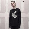 Autumn Women's Men's Fashionable Long Sleeved Casual Loose Comfortable Simple Round Neck 3D Printed Top T-shirt