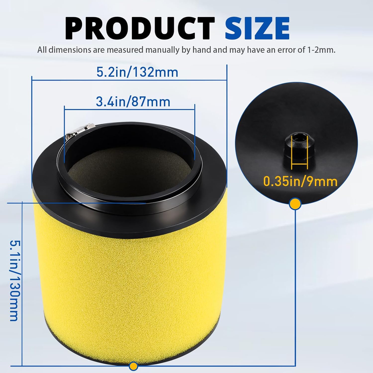 

LOCOPOW 17254-HPO-A00 Air Filter for Honda Pioneer 700 Foreman 500 Rubicon 500 Rincon 680 Big Red 700 MUV700 SXS700 TRX680FA TRX680FGA TRX500FM