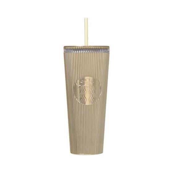 STARBUCKS Starbucks Holiday 2025 Elegant Logo Cold Cup Tumbler Champagne Gold 710ml