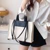 High-quality Canvas with Leather Bags for Women  Large Shoulder Bags for Women  Large Capacity Bags for Ladies  Shopper Bag