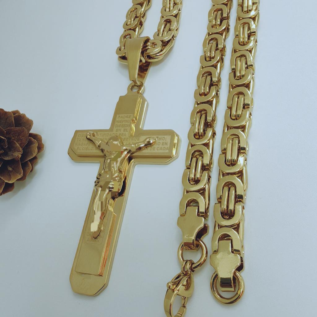 Men's Fashion Trend Personalized Cross Pendant Necklace Jewelry 2026 Pendant Necklace Jewelry Accessories