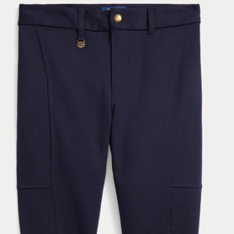 Polo Ralph Lauren Solid Mid-Rise Tapered Casual Pants Kids bottoms Dark-Blue CWPOPNTG4G20077-410
