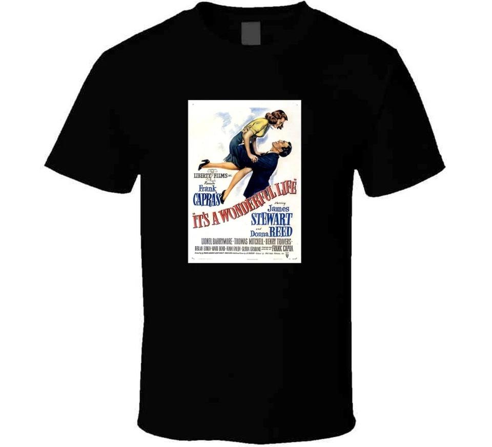 

It s A Wonderful Life Tee Classic Holiday Christmas Movie T Shirt M