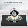 LED Light Lamp Display Stand   Glass Art Base Holder   (Colorful Light S)