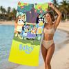 Beach Towel with Bluey Pattern - soft,absorbent,machine washable Lightweight&Modern,swimming,Travel Essentials