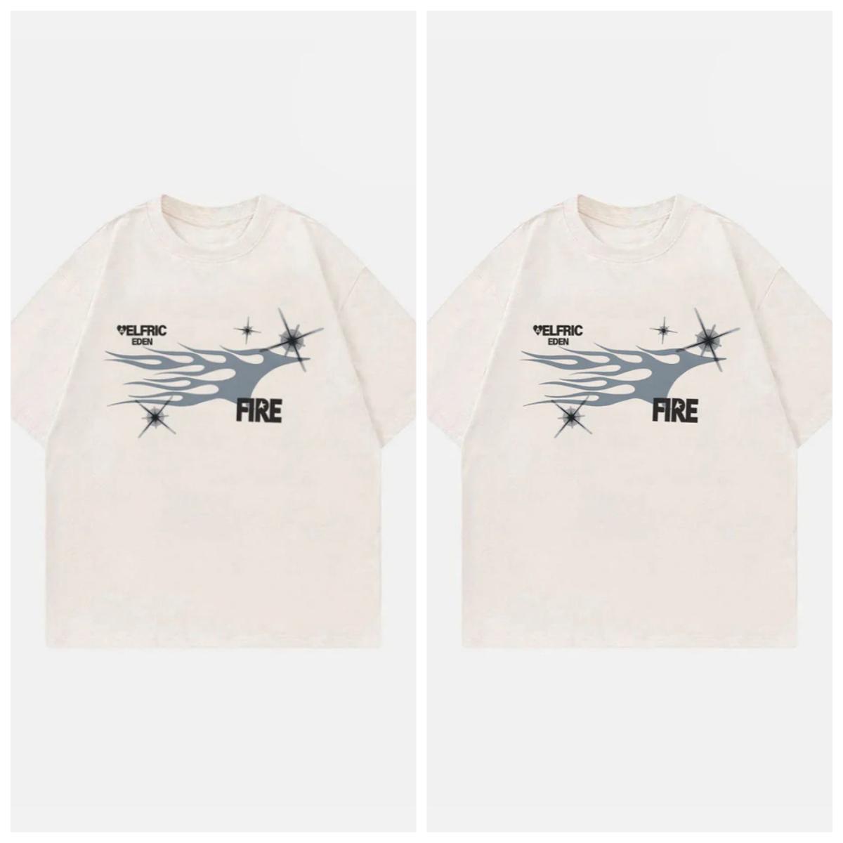 

AELFRIC EDENFLAME ЗВЕЗДА ПРИНТ ХИП-ХОП ПЕРСОНАЖА Мужская футболка Davidson с принтом, футболка с коротким рукавом, трендовая футболка оверсайз M