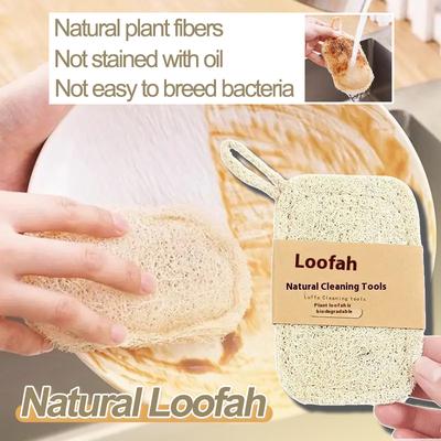Naturalna Gąbka Luffa Ściereczka do Naczyń Myjka Gąbka Luffa Pad do Szorowania Usuwanie Plam Oleju z Naczyń Garnków Zmywak Pędzle do Czyszczenia Kuchni P