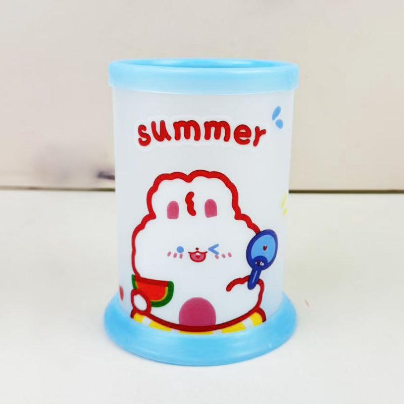 Creative Cute Animal Foldable Pen Holder – DIY Desktop Stationery Organizer, Perfect Student Gift