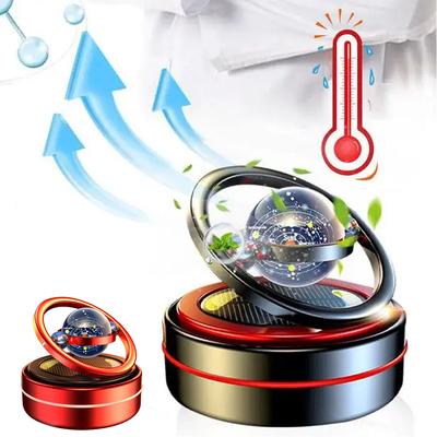 Auto-Lufterfrischer Planet Solar Auto Parfüm Auto Aromatherapie Aluminiumlegierung Doppelring Aufhängung Rotierendes Ornament