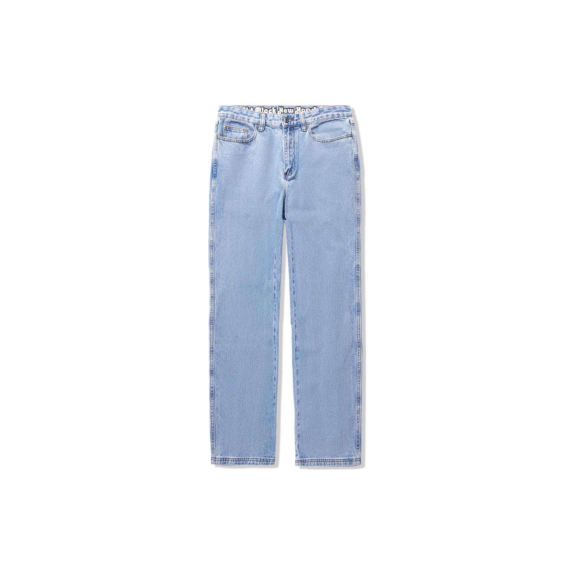 Li Ning Li Ning X Steven Harrington Jeans Men s Light Blue Moderate Straight Fit Pants AJQT385-1 XL