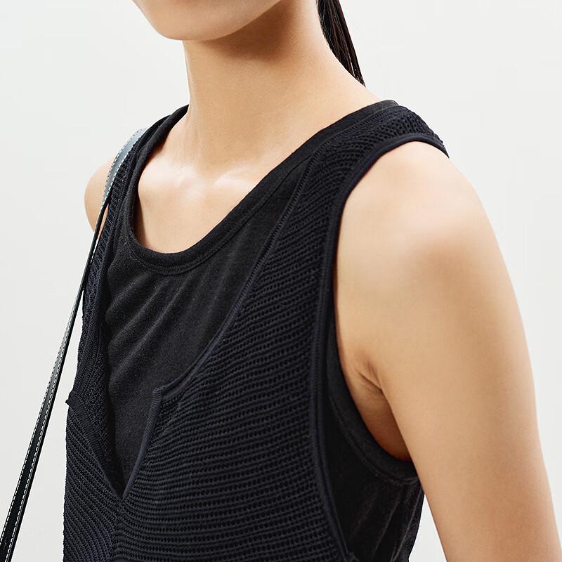 LESS 2025 Summer Slim-Fit Round Neck Knitted Top Set