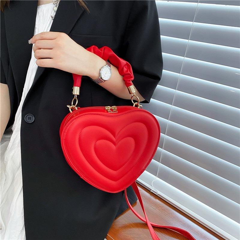 Damentasche Mode Umhängetasche neue einfache Mode Liebe Box Tasche tragbare Schulter Umhängetasche