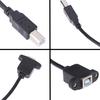 Usb 2.0 Type B Male To Type B Female Printer Extension Cable With Panel Mount