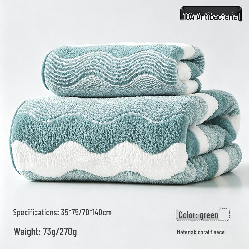Women's Pineapple Coral Fleece Bath Towel - Absorbent, Quick-Drying, Pure Cotton for Summer Home or Beach Use