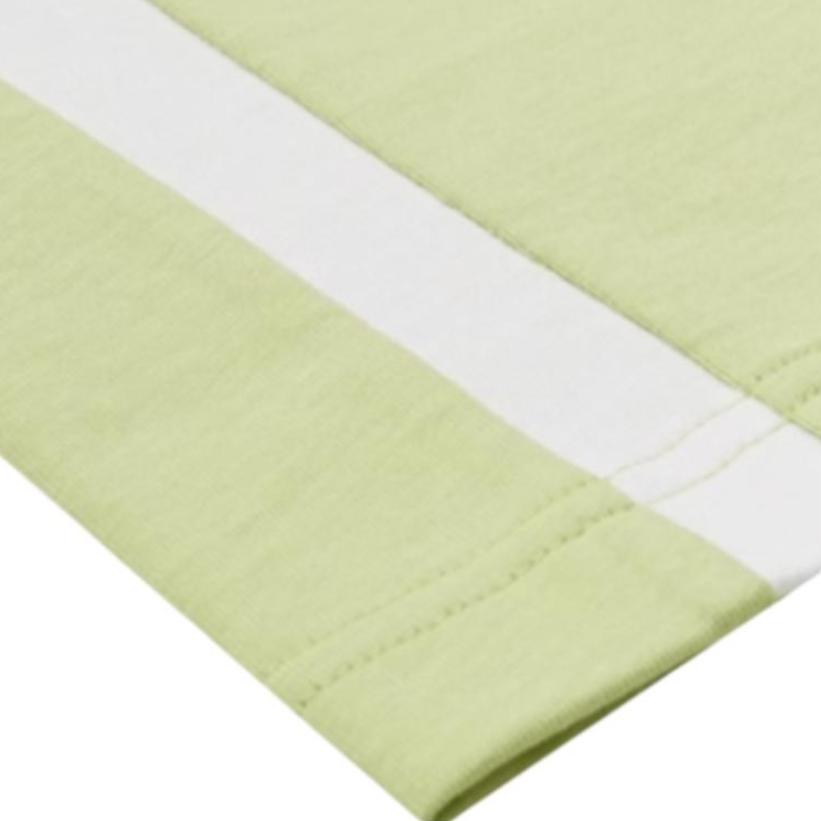Reebok Color Block Fashion Letter Print Loose Knit Crew Neck Short Sleeve T-Shirt Unisex Tops Lime-Green 24SRM415UG01