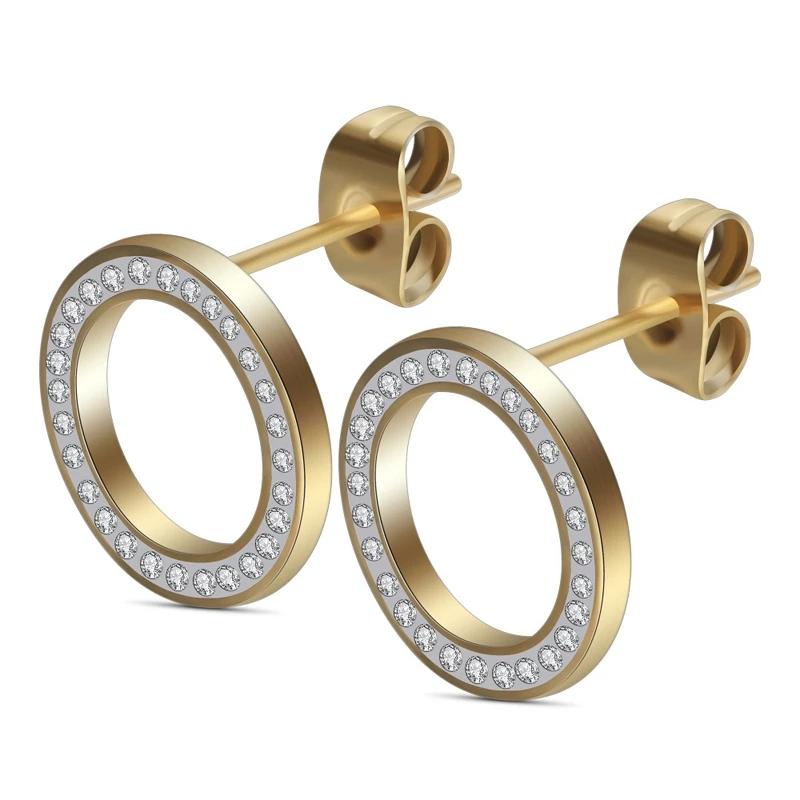 Modeschmuck Ohrringe Für Frauen 316L Edelstahl Ohrringe Kristallkugel Ohrringe Einzelhandel und