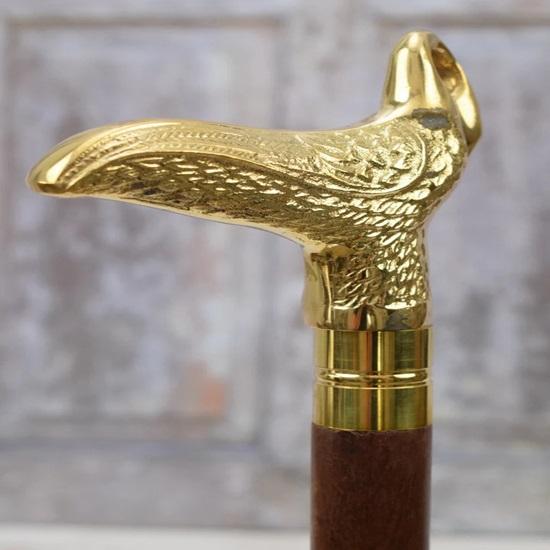 93,98 cm Messing Schwanengriff Gehstock Holz- und Messingstock Gehstock Geschenk für Großvater