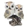 Owl Figurine Resin Lifelike Artistic Decorative Standing Owl Statue Ornament for Garden Living Room
